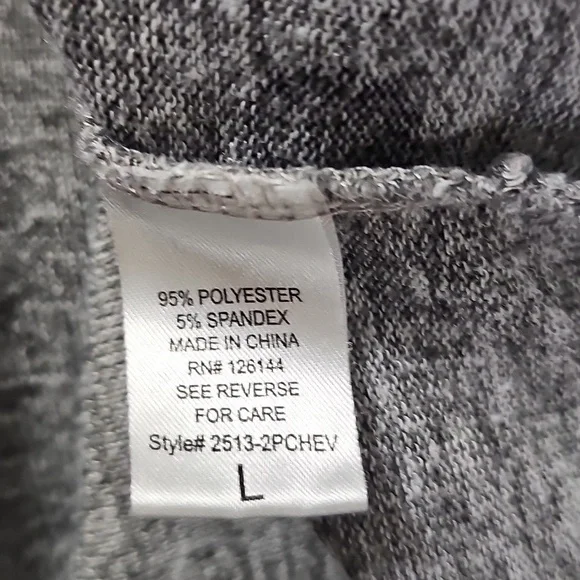 Olivia Blu Gray Polka Dot Dolman Top - Picture 3 of 4